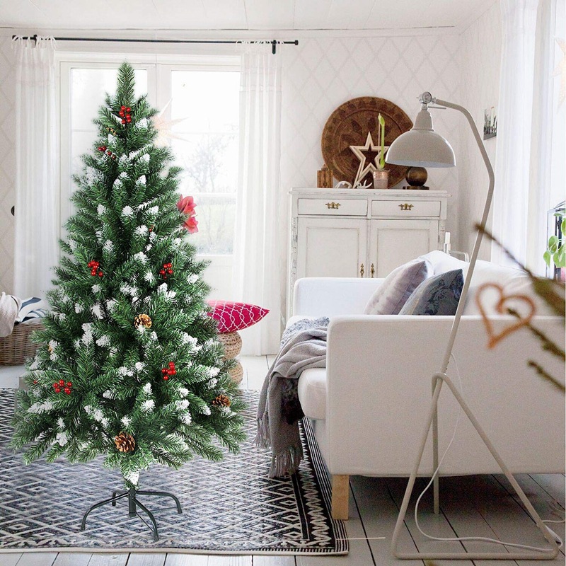 Arbol de Navidad con frutos rojos