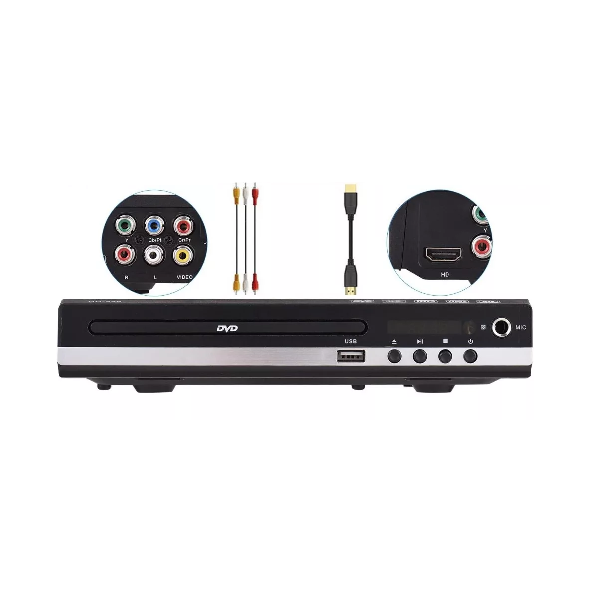 Reproductor De Dvd Hdmi Hd 1080p Para Tv Usb Rca
