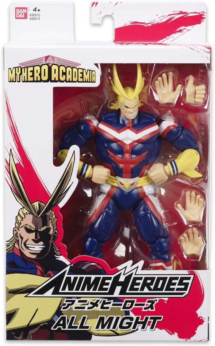 All Might MY Hero Academy ANIME HEROES Figura de acciónOriginal Bandai 
