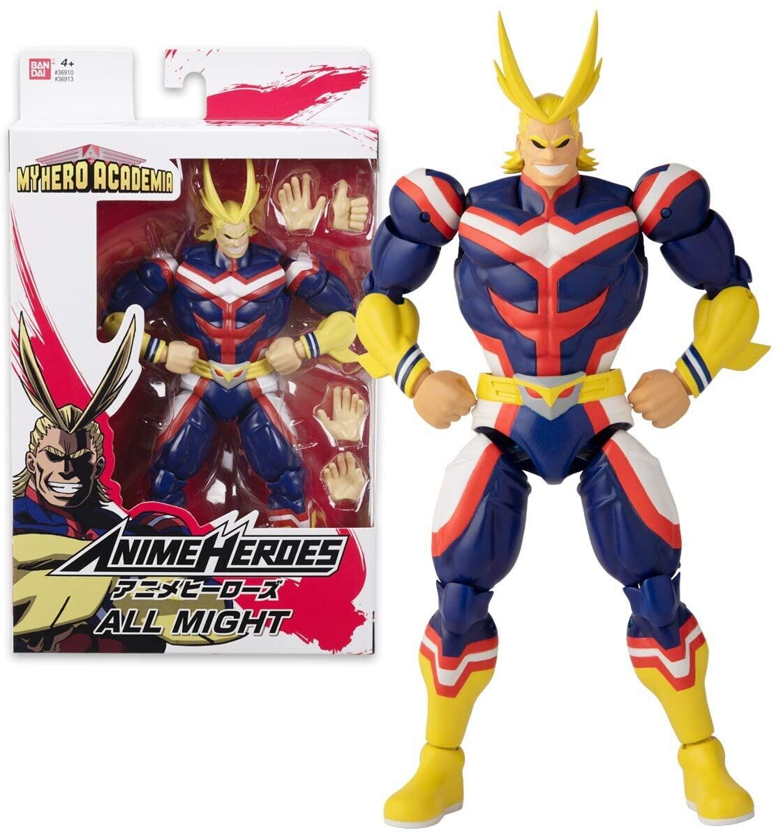 All Might MY Hero Academy ANIME HEROES Figura de acciónOriginal Bandai 