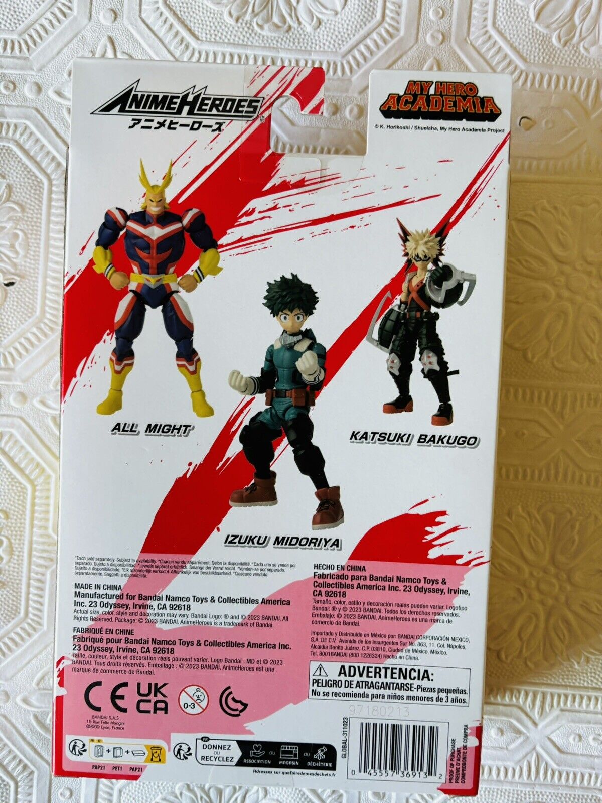 All Might MY Hero Academy ANIME HEROES Figura de acciónOriginal Bandai 