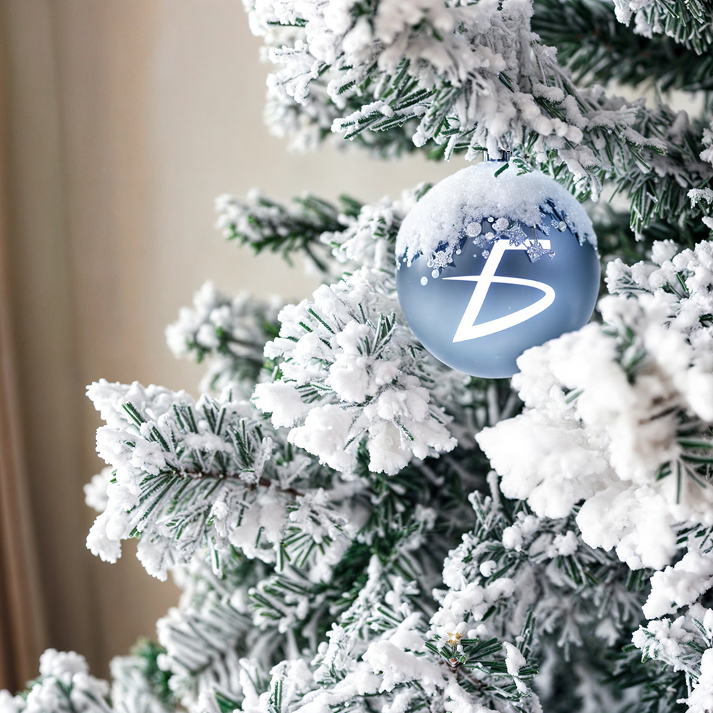 Árbol de Navidad Artificial 1.80 mts de alto Verde Nevado con Base Metálica