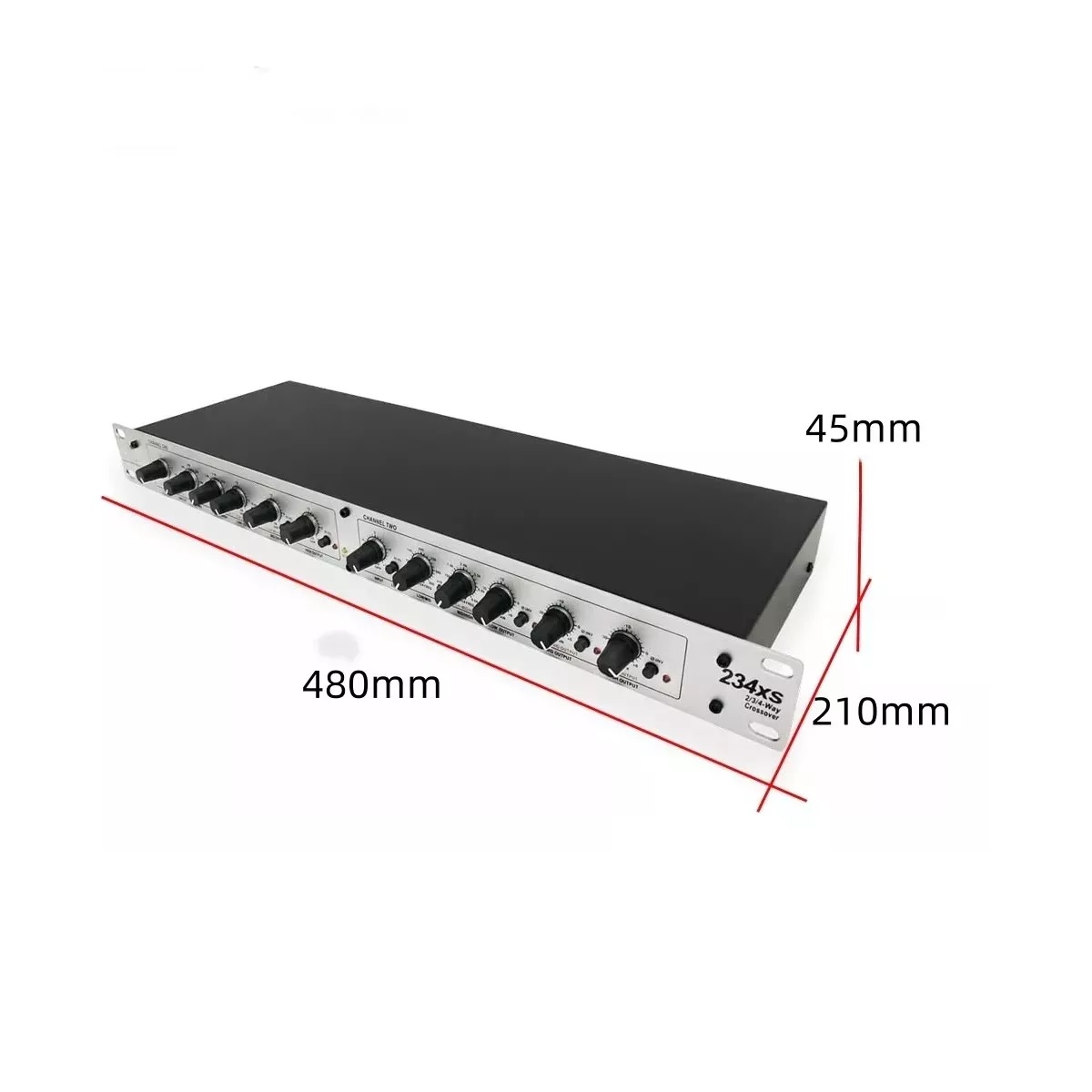 234xs Crossover Audio Profesional 3 Vías Divisor Frecuencia
