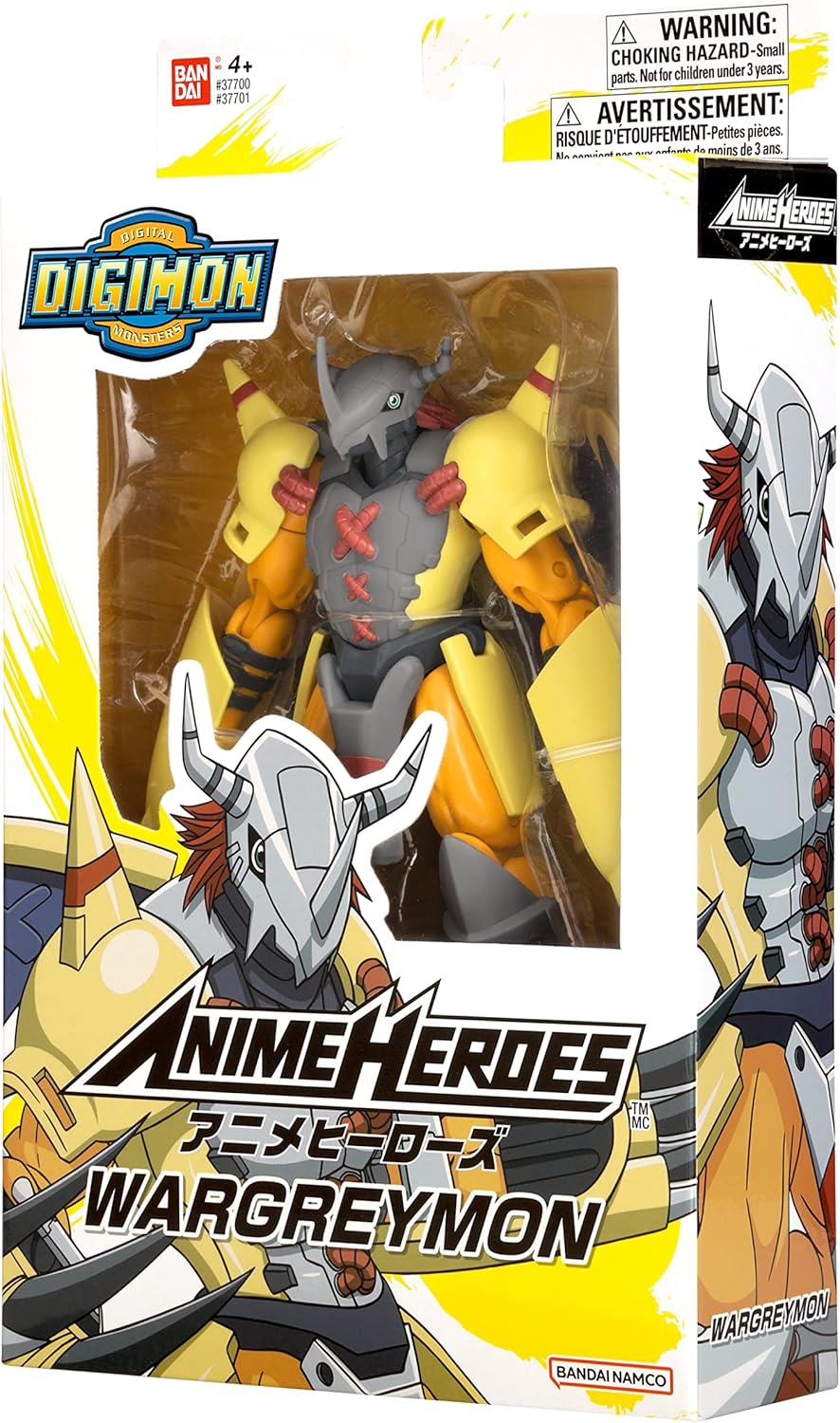 Wargreymon Digimon Anime Heroes BANDAI Figura de Anime articulada 6.5 Pulgadas 