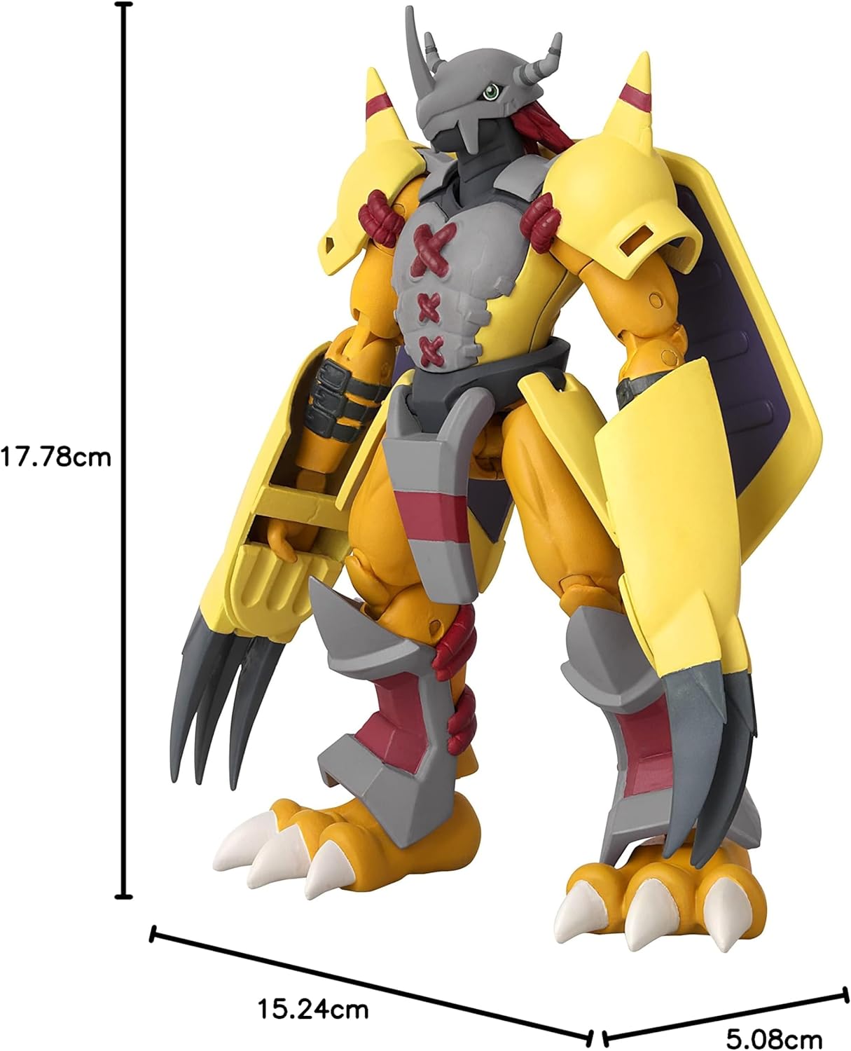 Wargreymon Digimon Anime Heroes BANDAI Figura de Anime articulada 6.5 Pulgadas 