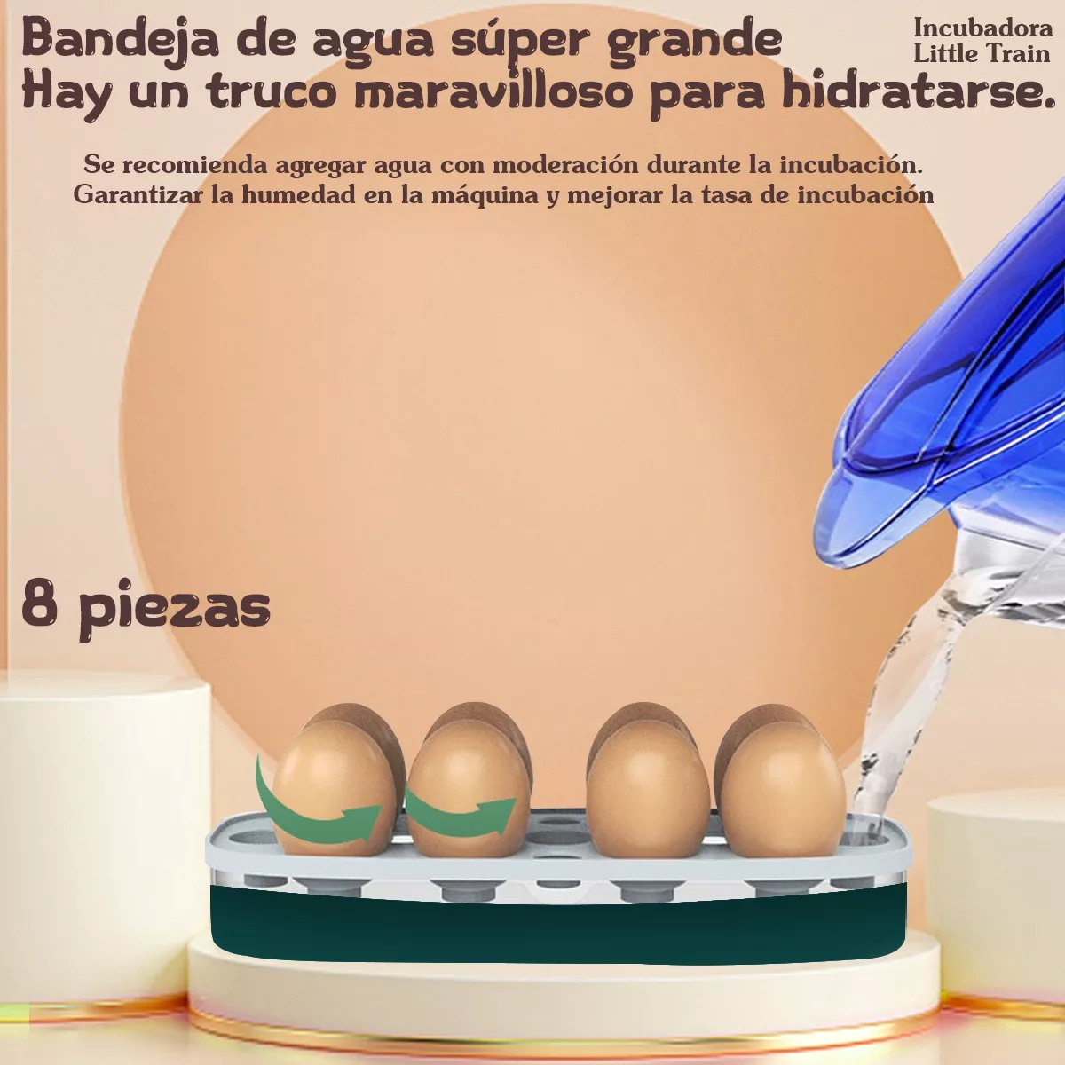 Incubadora Para Pollos De 8 Huevos