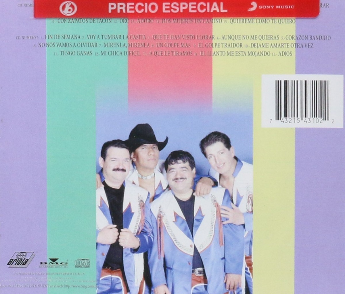Bronco - Las 30 Grandes De Bronco - 2 Discos Cd - Nuevos.