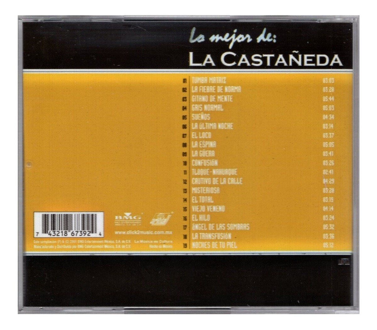 Lo Mejor De La Castañeda - Disco Cd 19 Canciones.