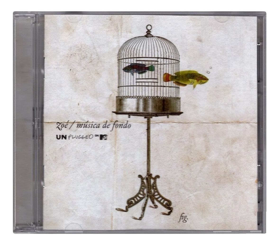Musica De Fondo Unplugged Mtv  Zoe Disco Cd y Dvd