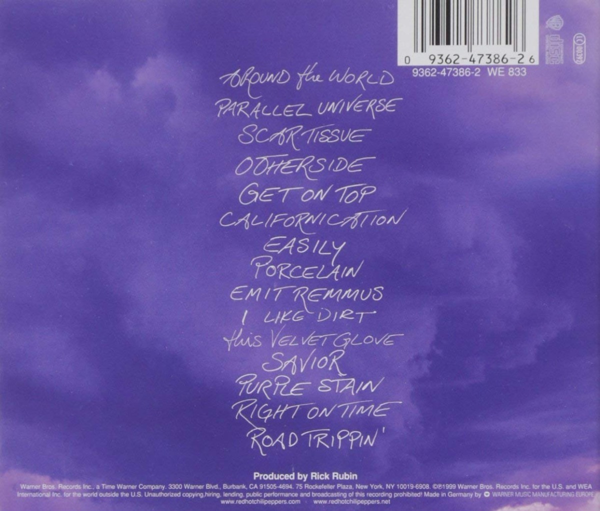 Red Hot Chili Peppers - Californication - Disco Cd - Nuevo