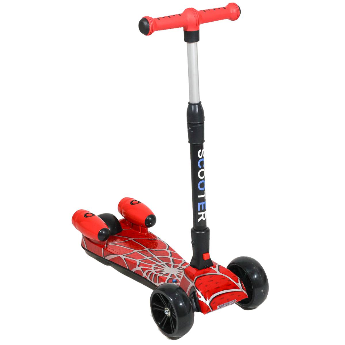 Scooter Patín Del Diablo Desmontable Con Difusor Efecto De Humo Música Y Bluetooth Color Rojo
