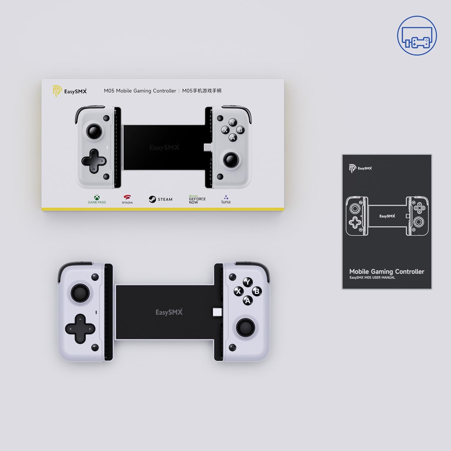 Control para celular Gaiming EasySMX M05 android y iphone (USB-C)