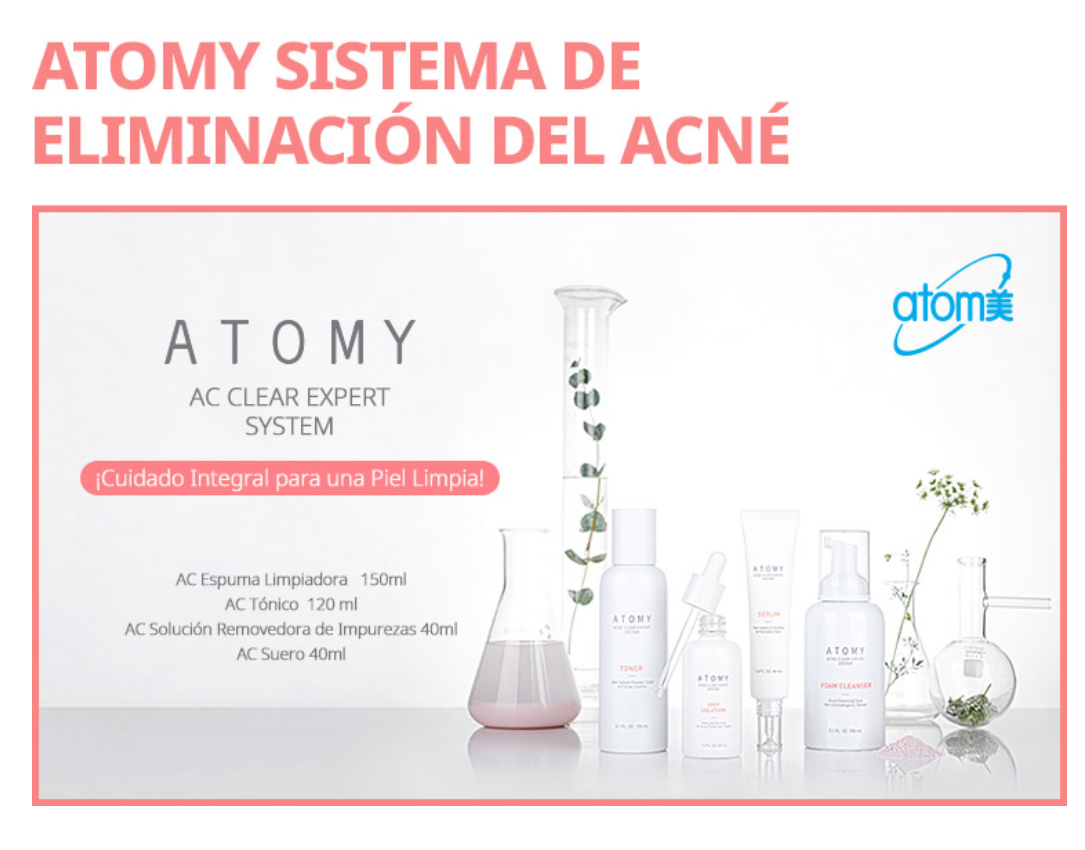 ATOMY SISTEMA DE ELIMINACIÓN DE ACNÉ 100% ORIGINAL COREANO