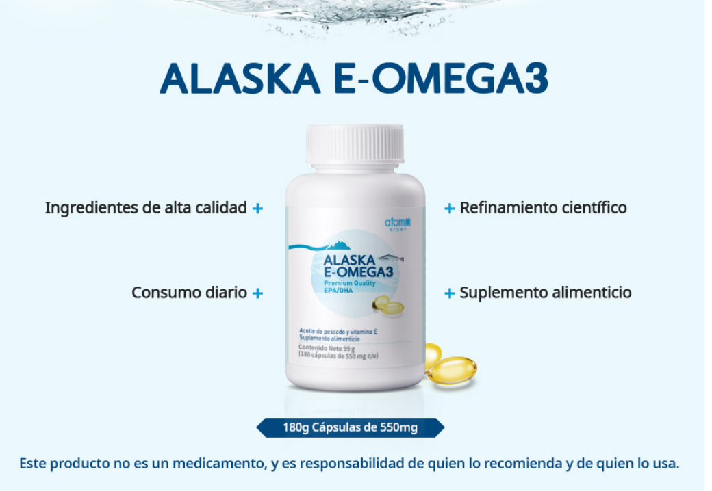 ATOMY ALASKA  OMEGA 3 100% ORIGINAL COREANO