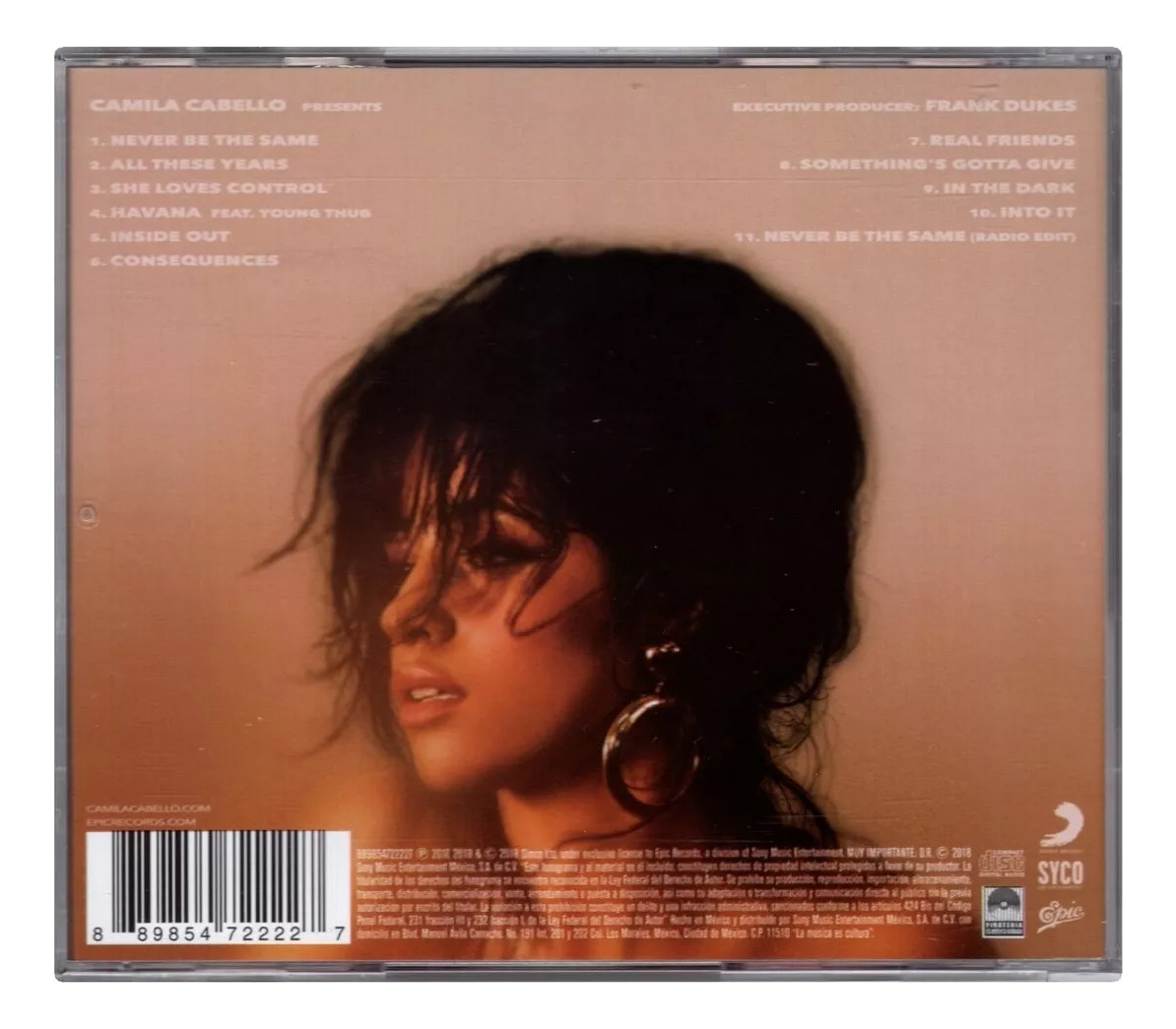 Camila - Camila Cabello - Disco Cd Con 11 Canciones.