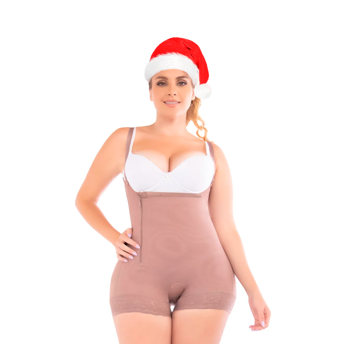 Faja Colombiana Powernet Postparto Para Mujer, Fajas Colombianas Reductoras Body Short Con Cierre Lateral Reductora De Medidas.