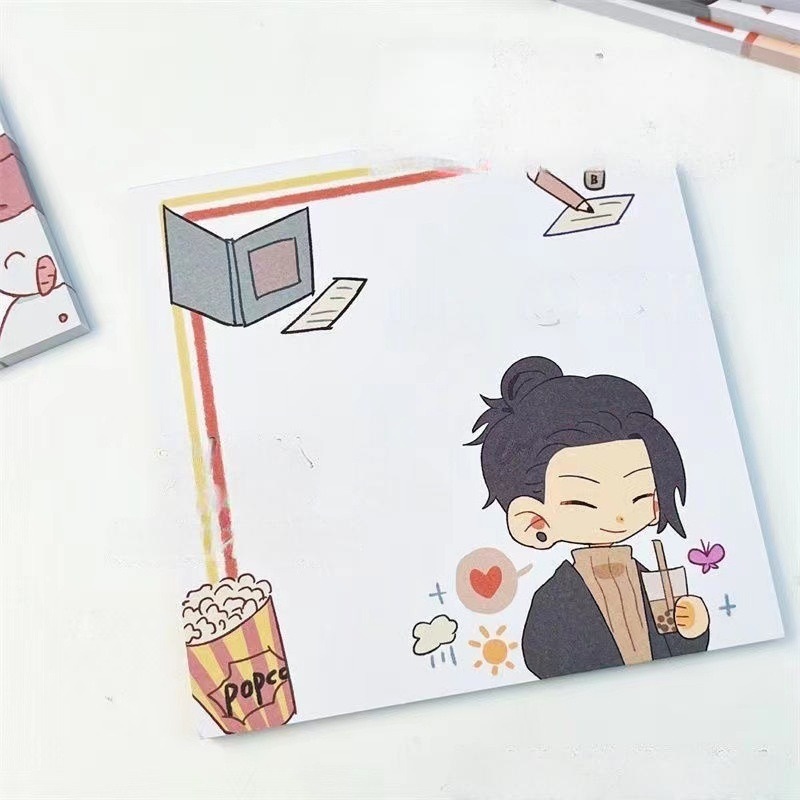 Notas Adhesivas Anime Jujutsu Kaisen Cute 5 Post-it 250 Hojas 7.5x7.5cm