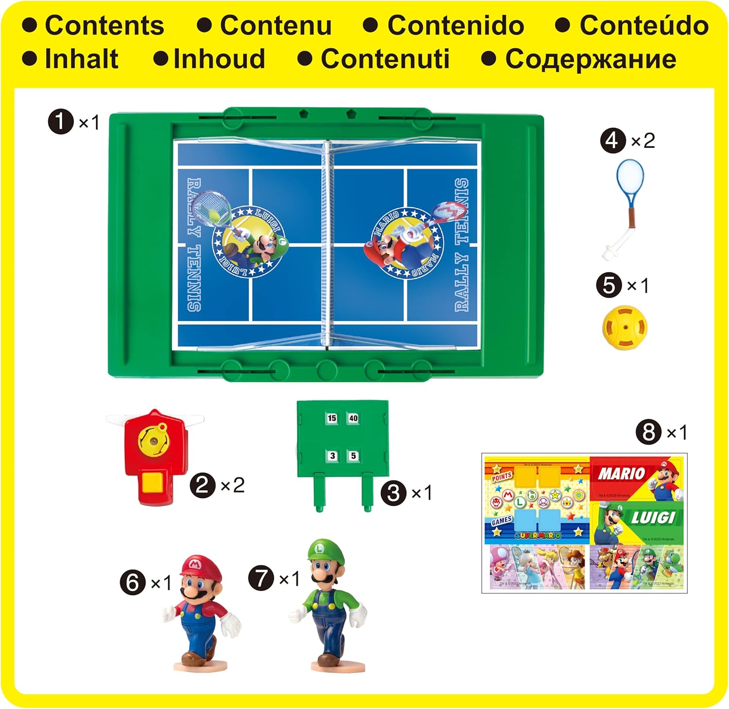 Epoch Super Mario Rally Tenis Coleccionable Regalo Niños