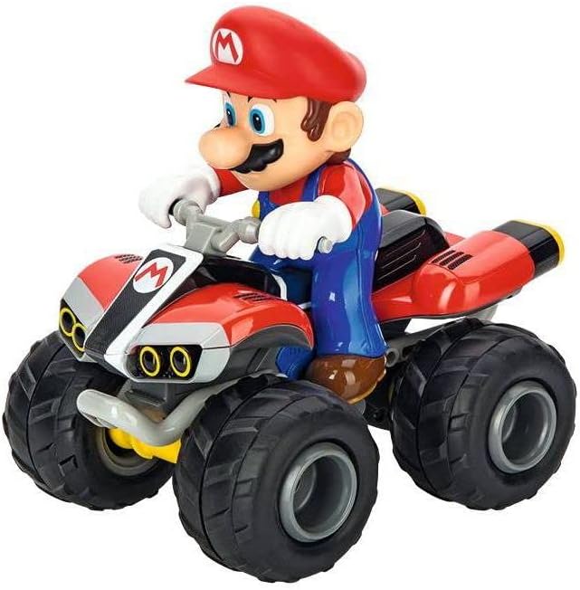 Vehículo Carrera RC Mario Kart Quad Paquete Doble Mario y Yoshi Original Regalo