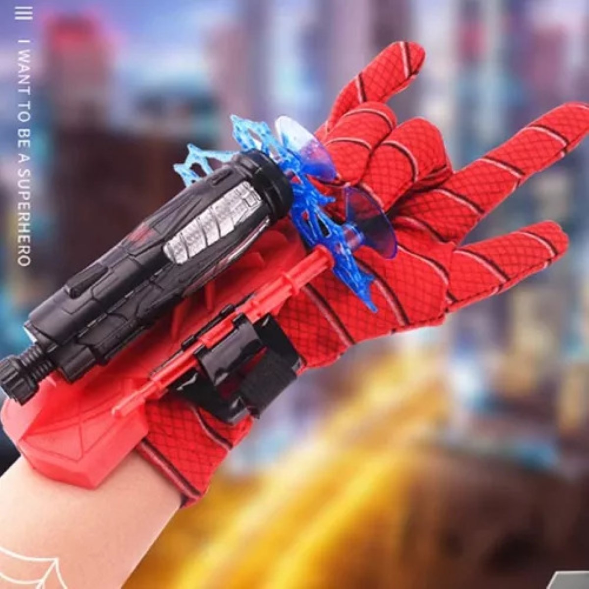 Spiderman Guantes Infantil Bala Suave Launcher Web Shooter