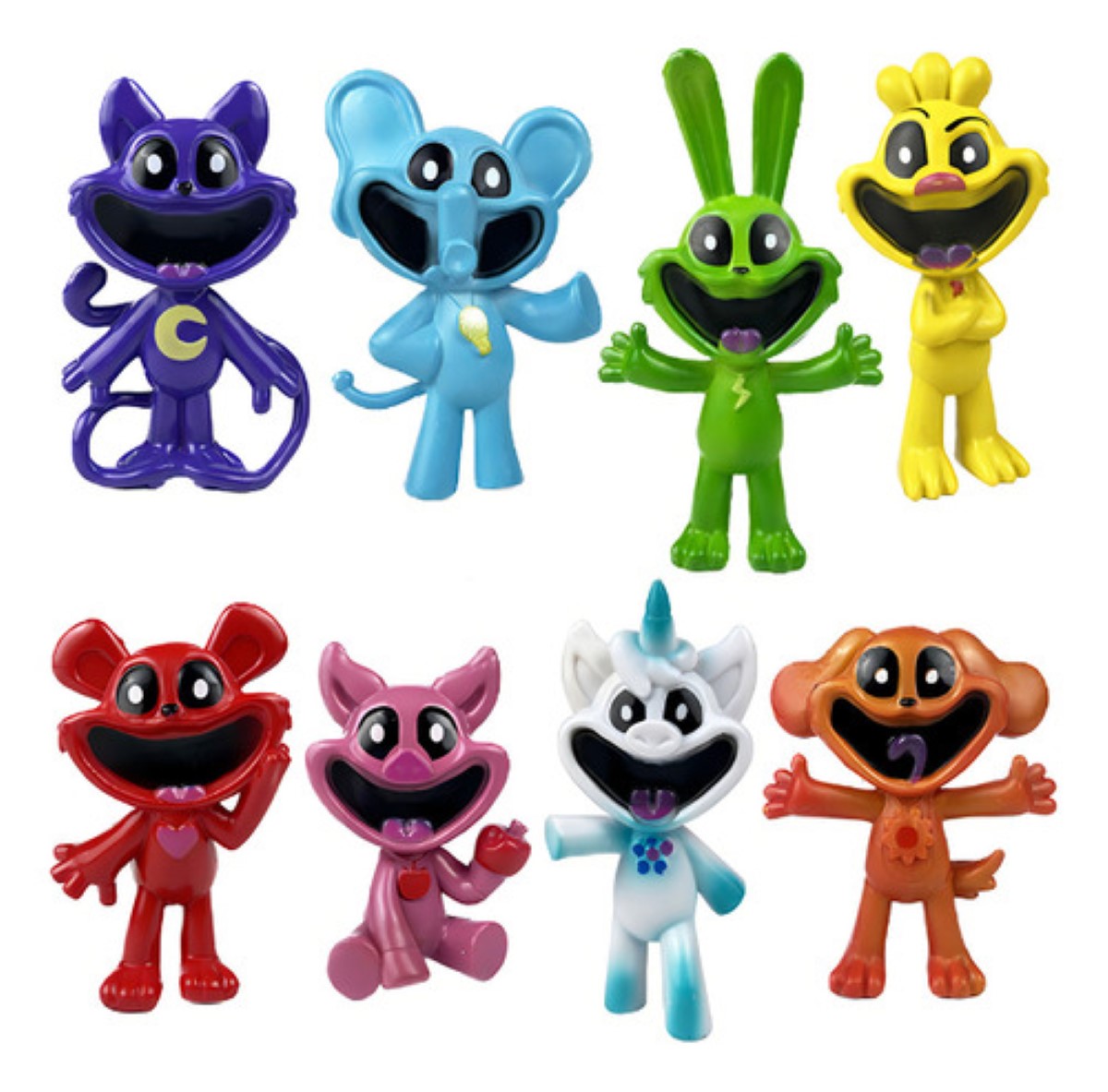 8pcs Poppy Playtime Smiling Critters Figura Juguete Modelo