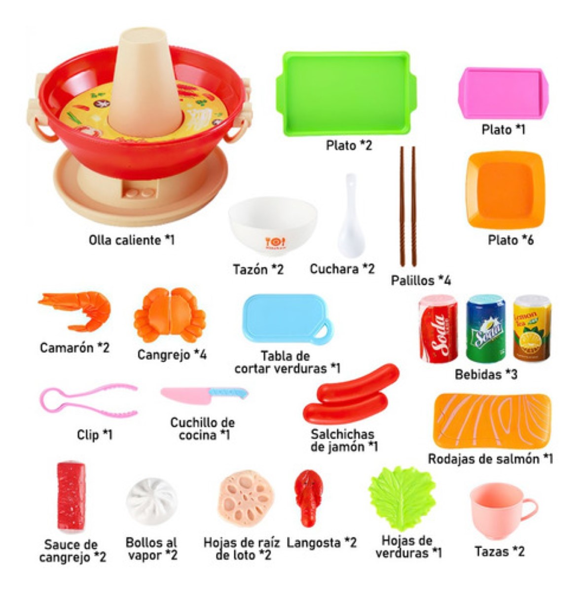 Juguetes Cocina Para Niños, Frutas Y Verduras, Fondue 100pz  AGUA