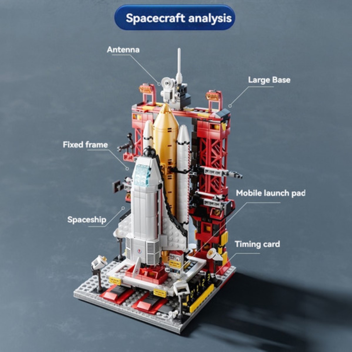 Set 521pcs De Bloques Construccion Para Cohetes Espaciales