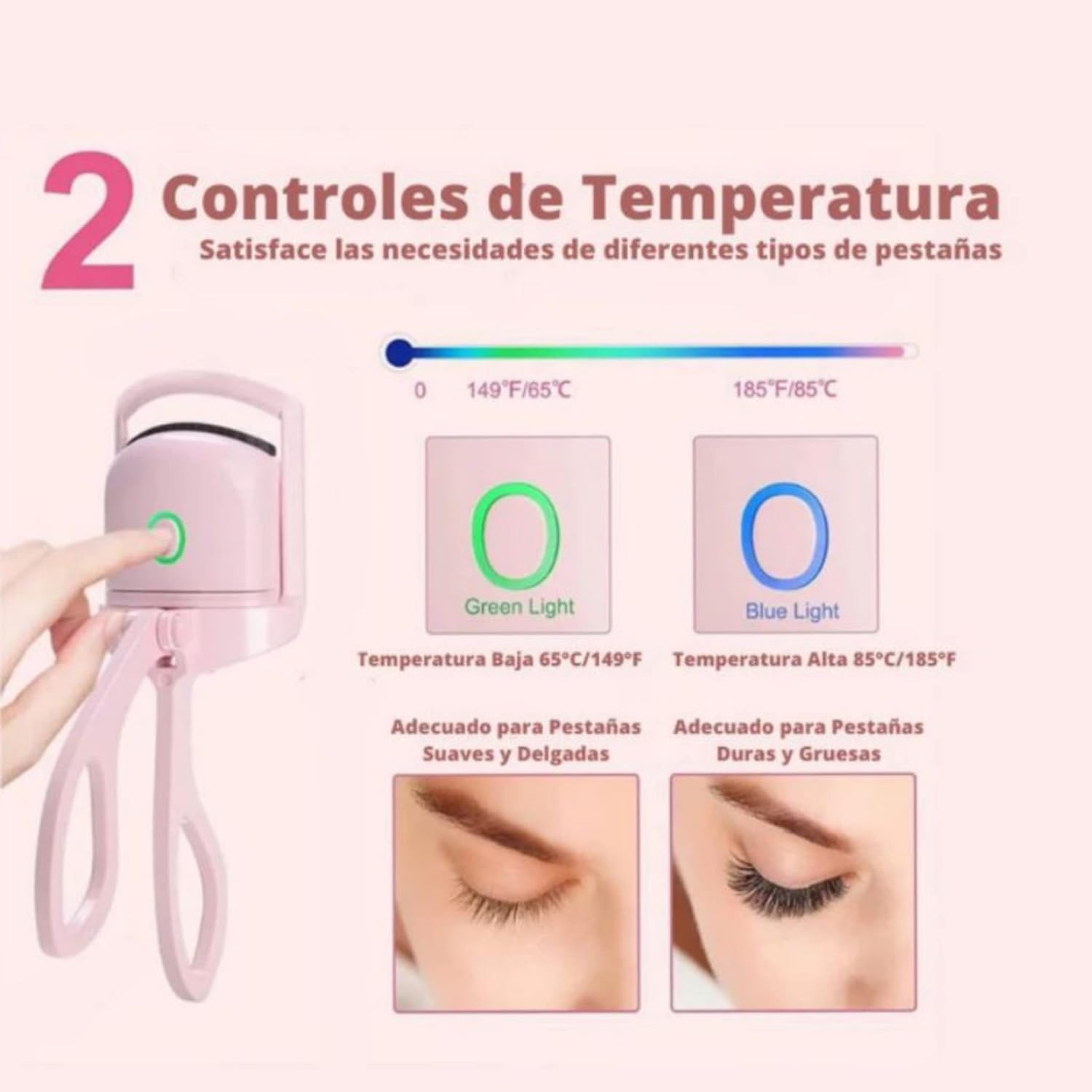 Enchinador De Pestañas Eléctrico, Rizador de Pestañas Eléctrico