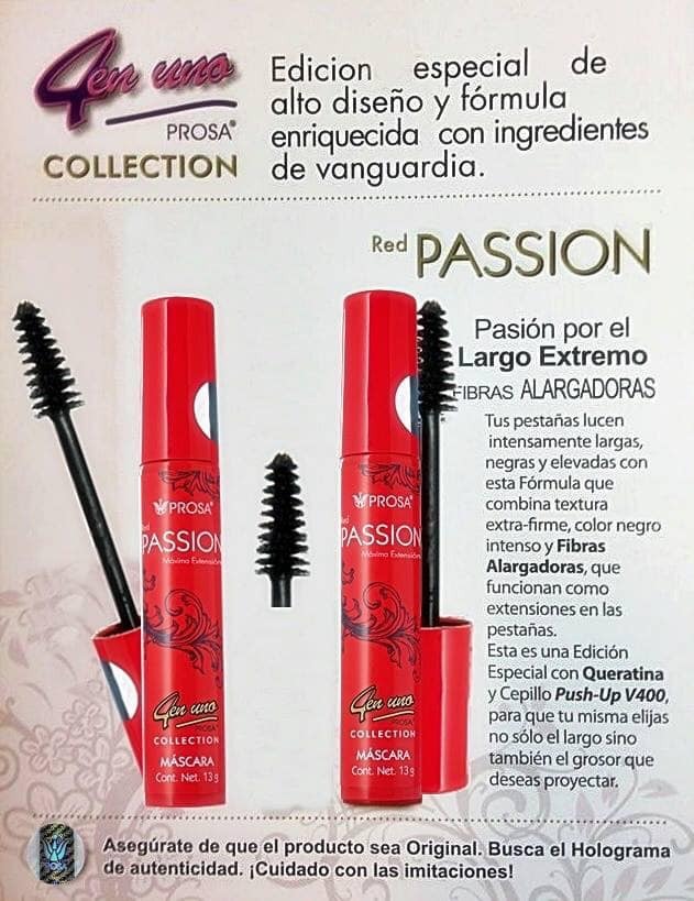 Rimel Prosa Red Passion efecto largo extremo