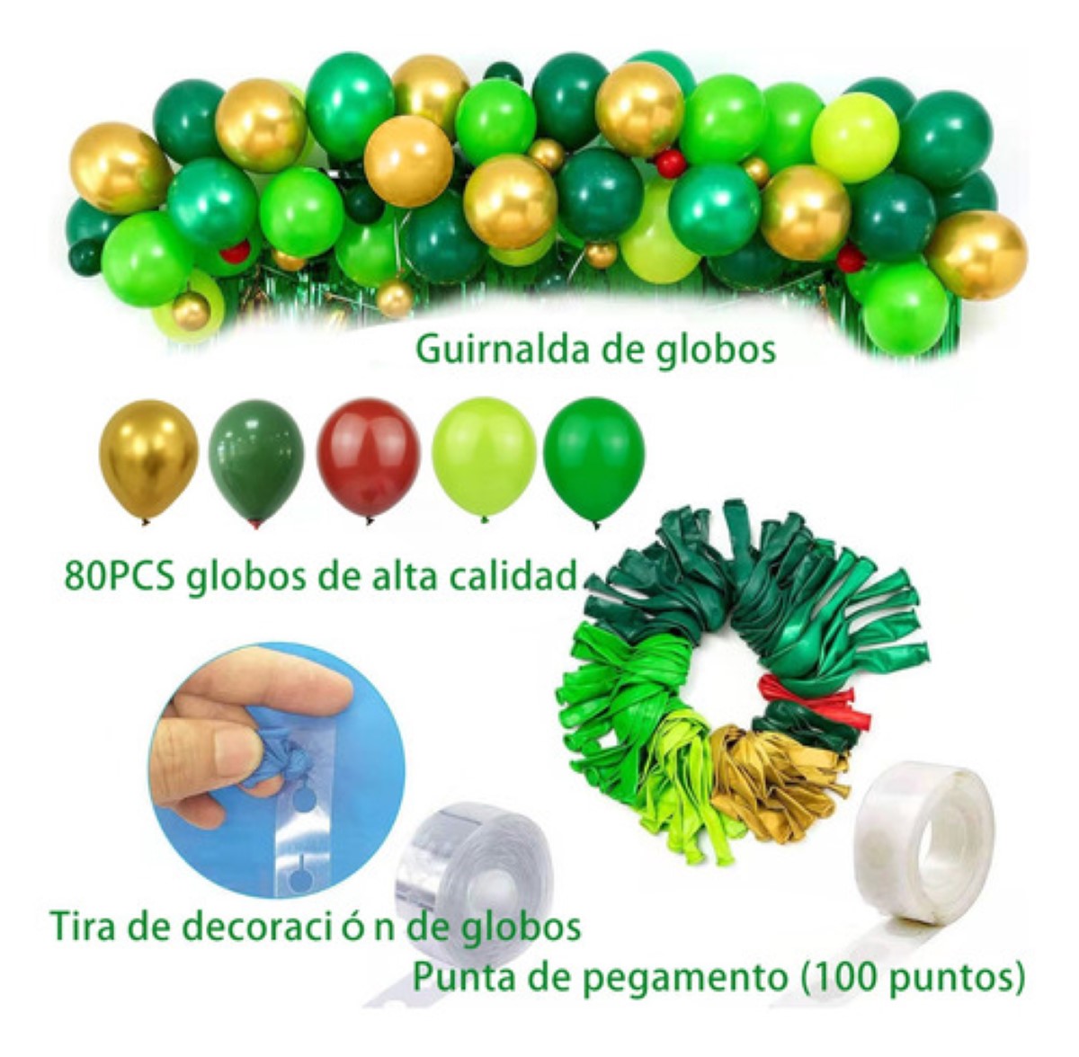 113 Pcs Decoracion Para Fiestas De Kit Globos Cumpleaños