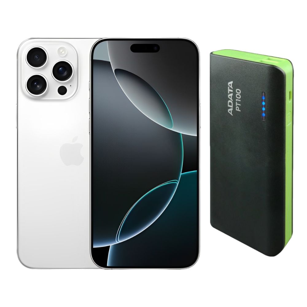 iPhone 16 Pro Max 256GB Blanco CHIP Desbloqueado + Power Bank 10,000mah