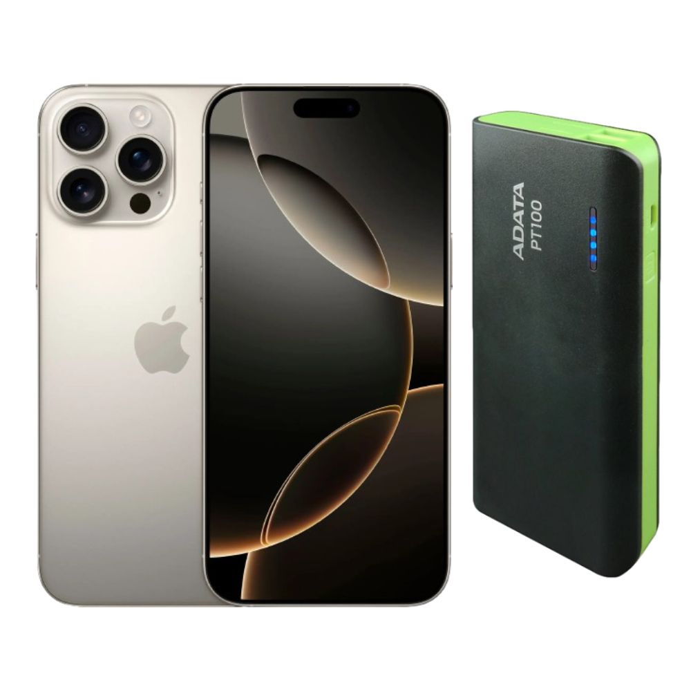 iPhone 16 Pro Max 256GB Natural CHIP Desbloqueado + Power Bank 10,000mah