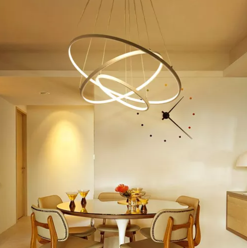 Candil De Led PLANET Colgante Modernista (dimeable 3000°k-6000°k) ORO