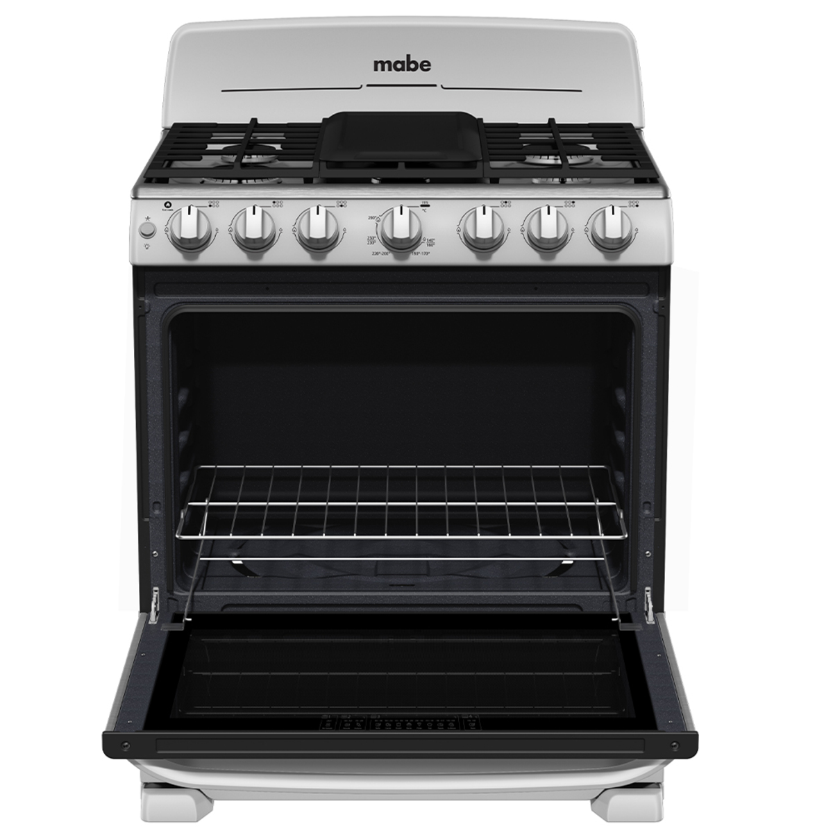 Estufa de Piso Mabe EM7654BFIS3 30" 6 Quemadores Silver