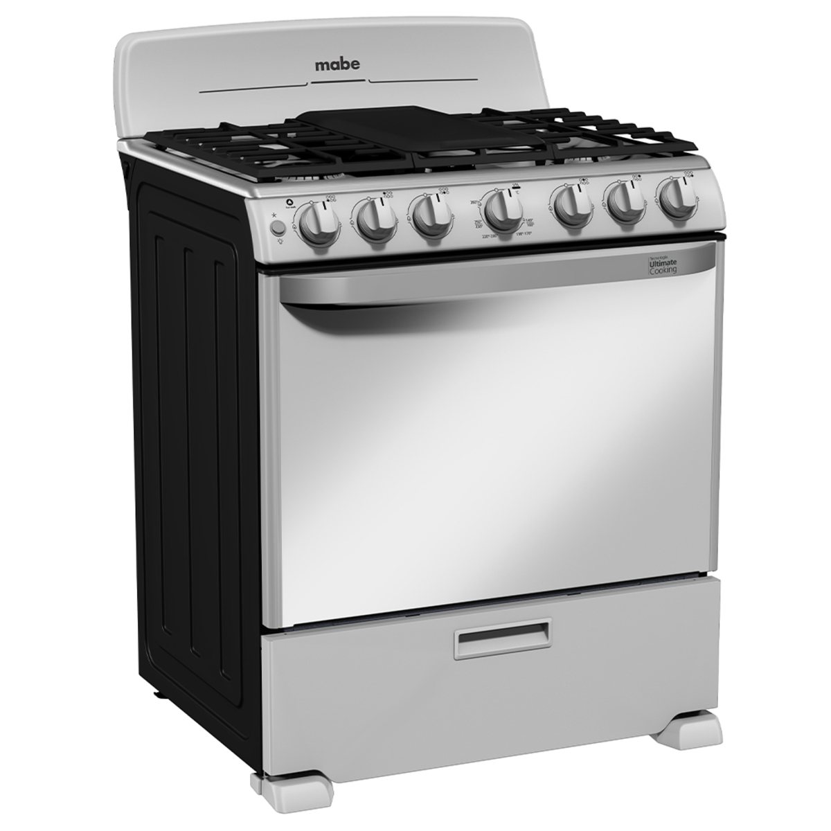 Estufa de Piso Mabe EM7654BFIS3 30" 6 Quemadores Silver