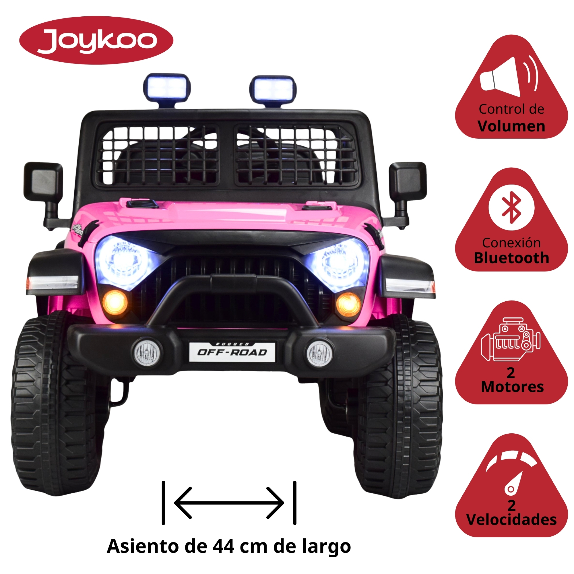 Montable Electrico para Niños Camioneta Control Remoto 12v - ROSA