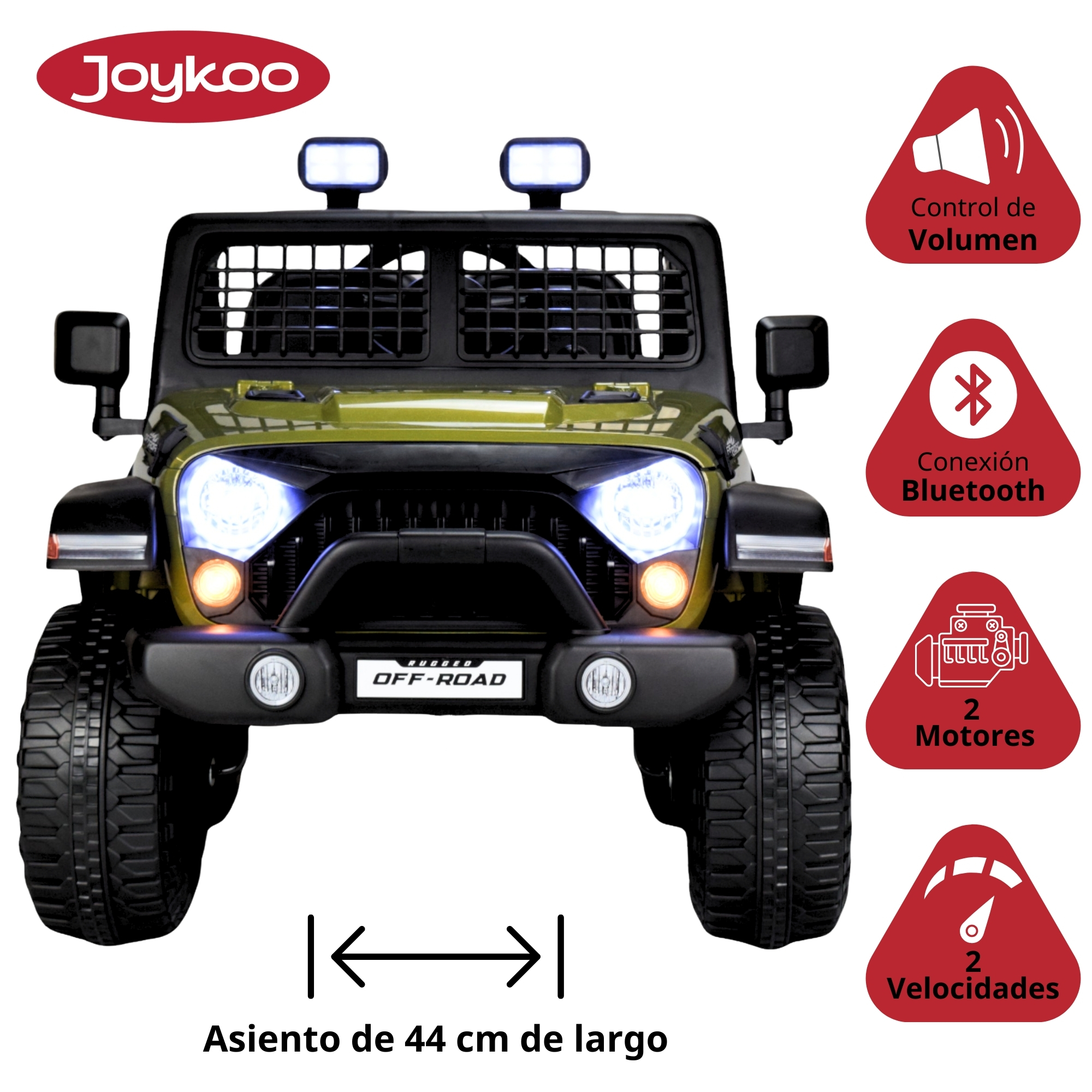 Montable Electrico para Niños Camioneta Control Remoto 12v - VERDE