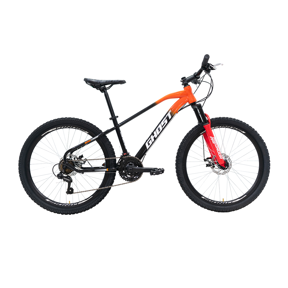 Bicicleta Ghost Claw Rodada 26 Naranja De Montaña