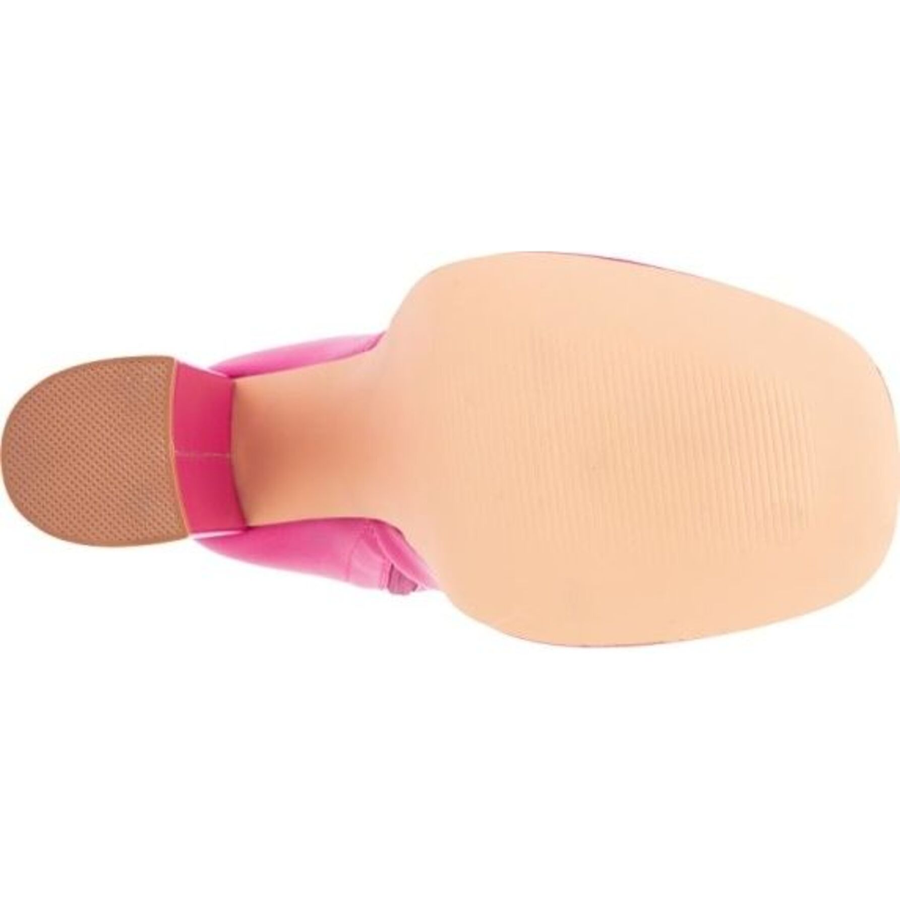 Botas para mujer, larga, tacón alto, acabado napa con efecto piel, a la rodilla, color fiusha, marca Belinda Peregrin 1085483