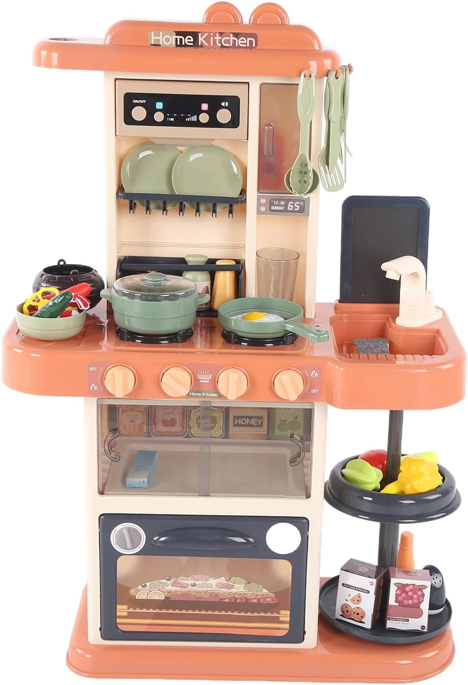 Juegos de Cocina para niños de simulación, utensilio de Cocina. Juego De Cocina, Vapor, Agua, Luz Y Sonido Multicolor Soryland Sh20013866