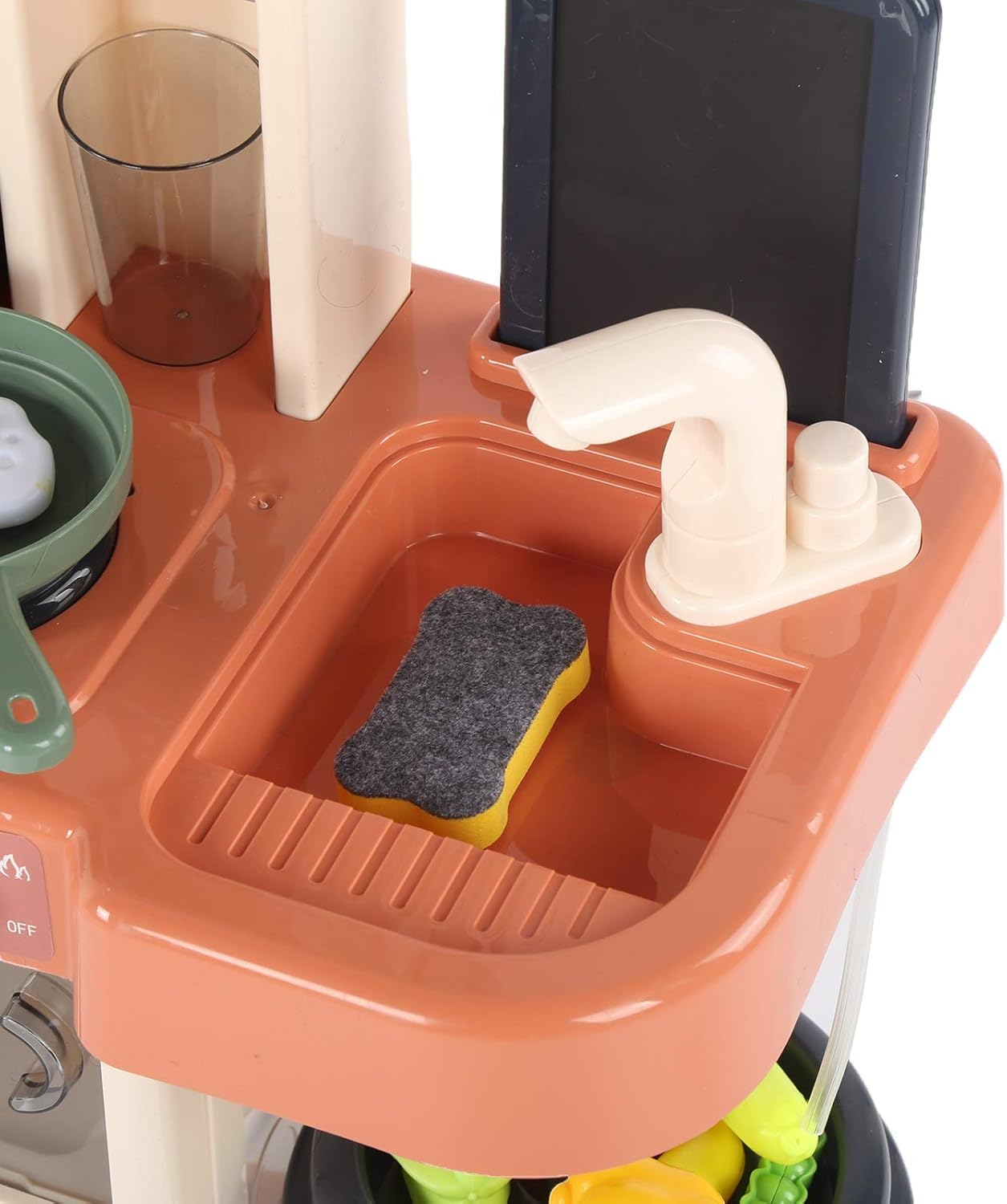 Juegos de Cocina para niños de simulación, utensilio de Cocina. Juego De Cocina, Vapor, Agua, Luz Y Sonido Multicolor Soryland Sh20013866