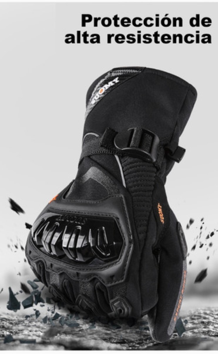 Guantes De Moto Invierno Frio Impermeables Y Térmicos Táctil talla M