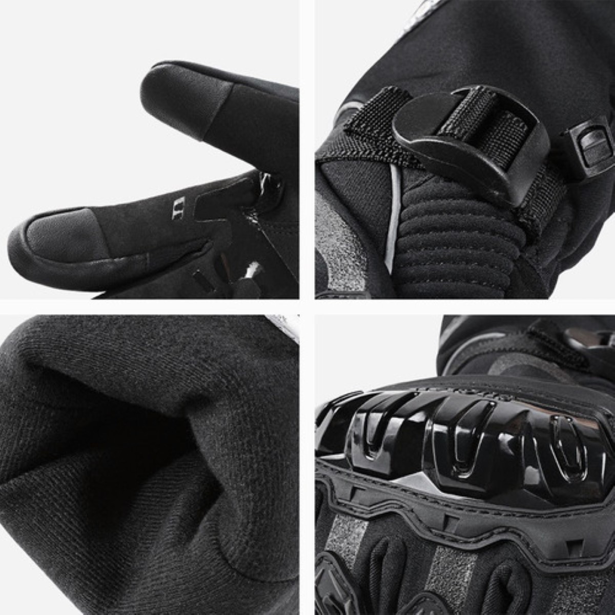 Guantes De Moto Invierno Frio Impermeables Y Térmicos Táctil talla M