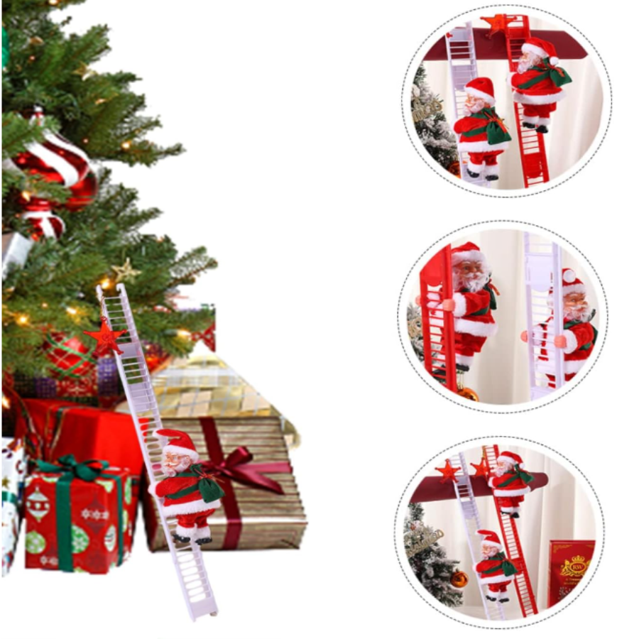 Santa Claus Escalera Musical Navidad, Papá Noel Navidad