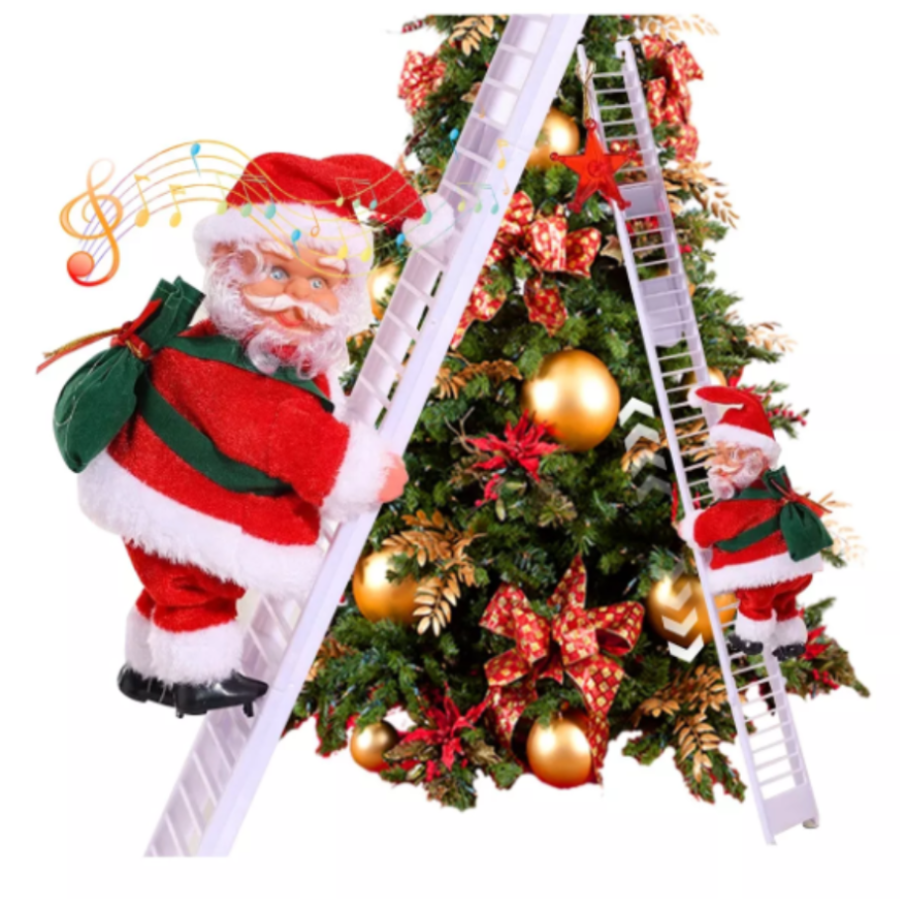 Santa Claus Escalera Musical Navidad, Papá Noel Navidad