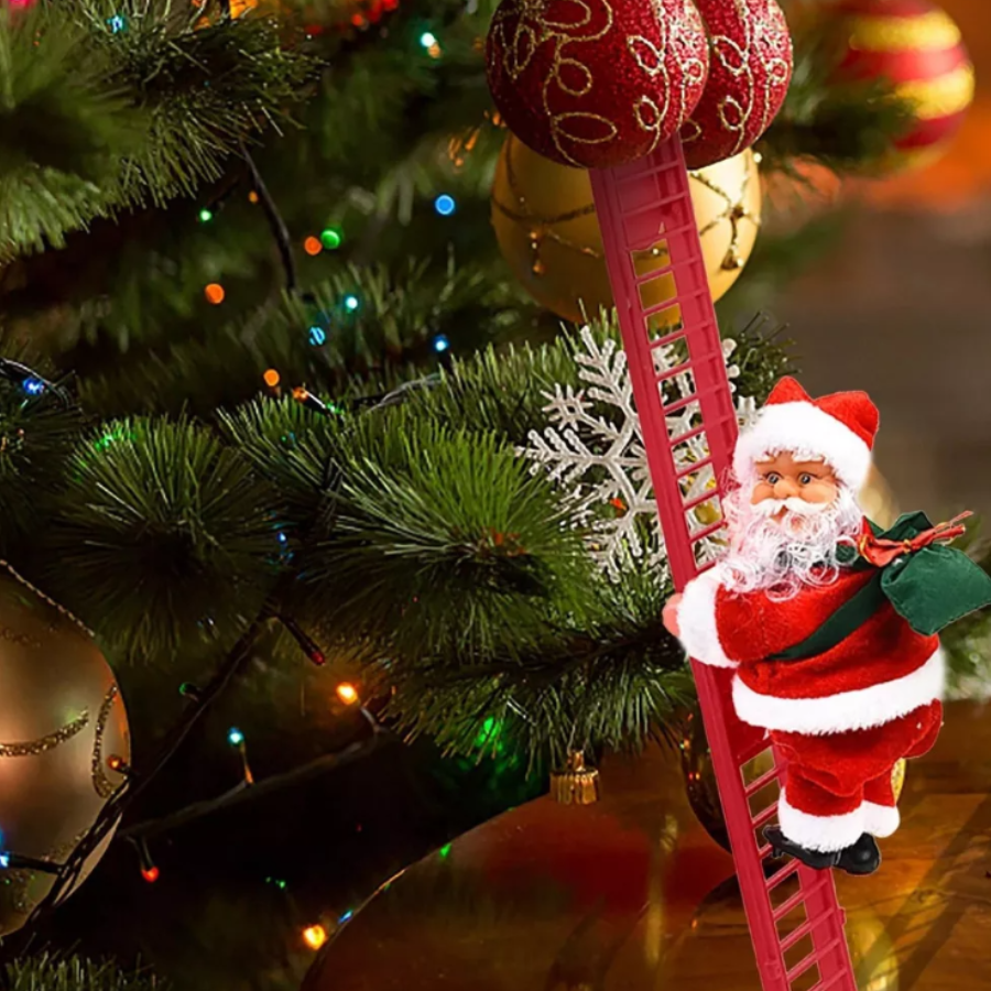 Santa Claus Escalera Musical Navidad, Papá Noel Navidad