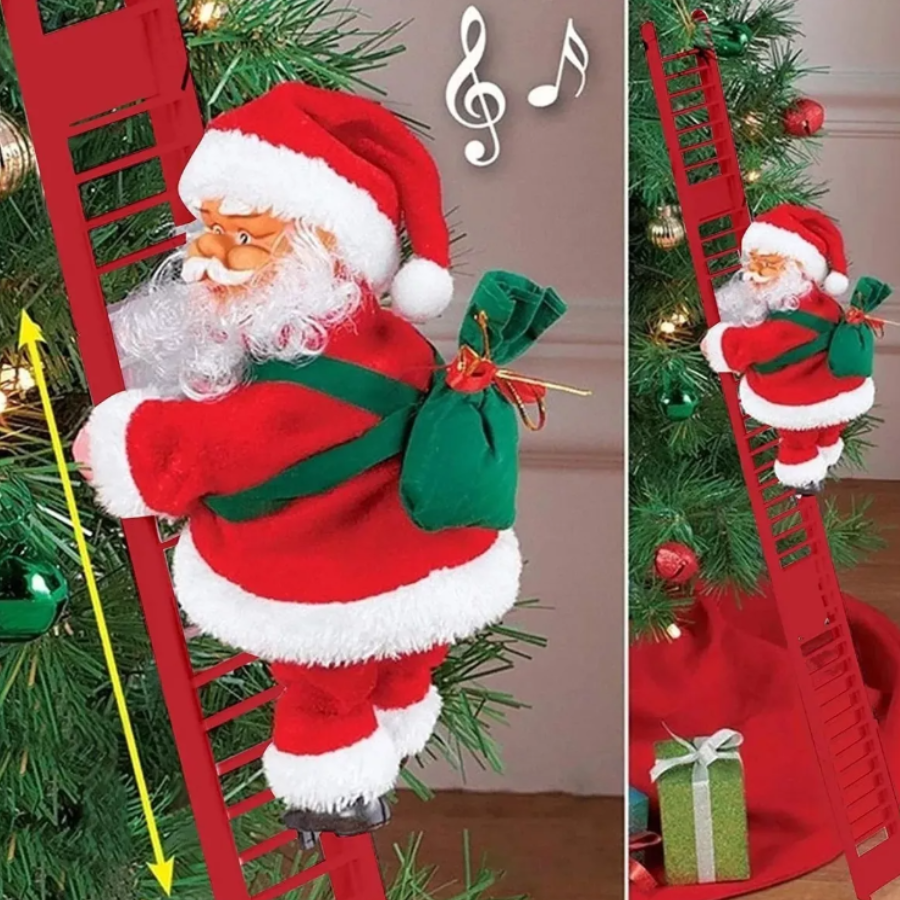 Santa Claus Escalera Musical Navidad, Papá Noel Navidad