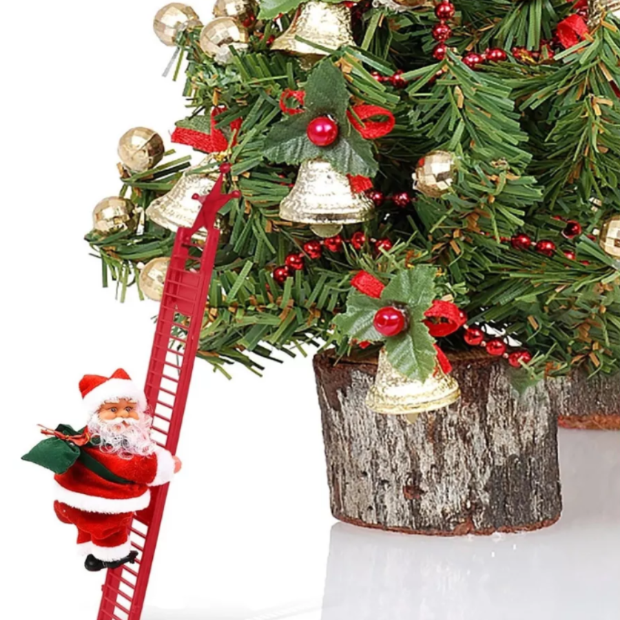 Santa Claus Escalera Musical Navidad, Papá Noel Navidad