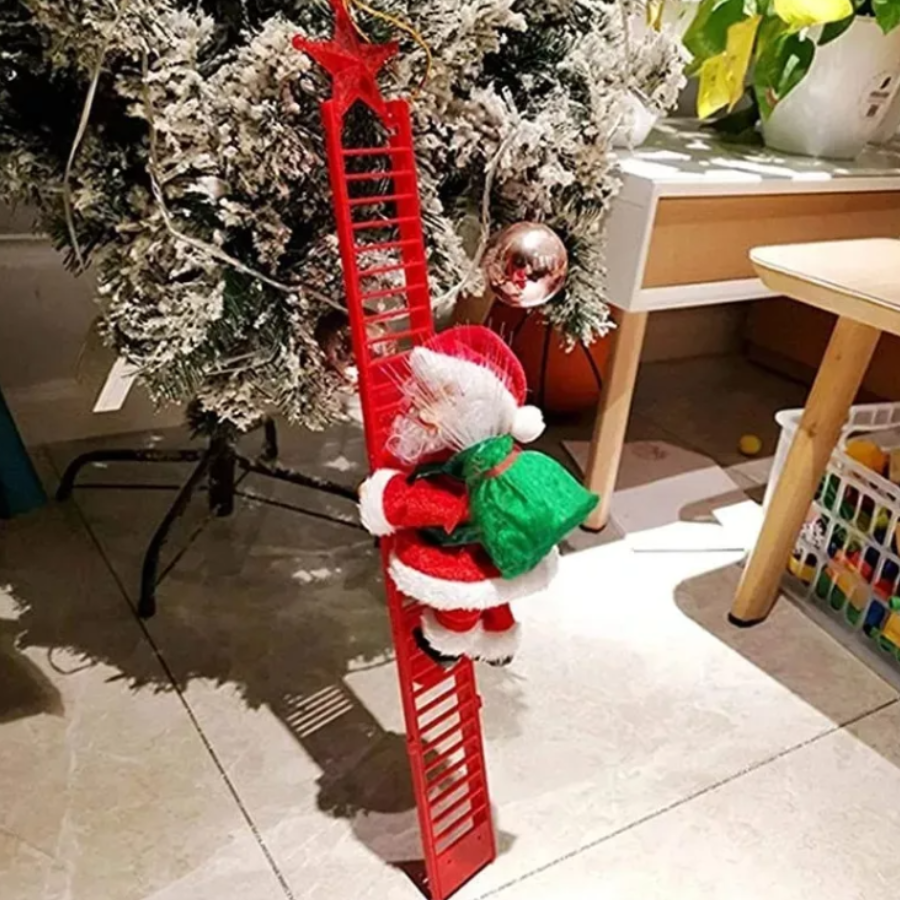 Santa Claus Escalera Musical Navidad, Papá Noel Navidad