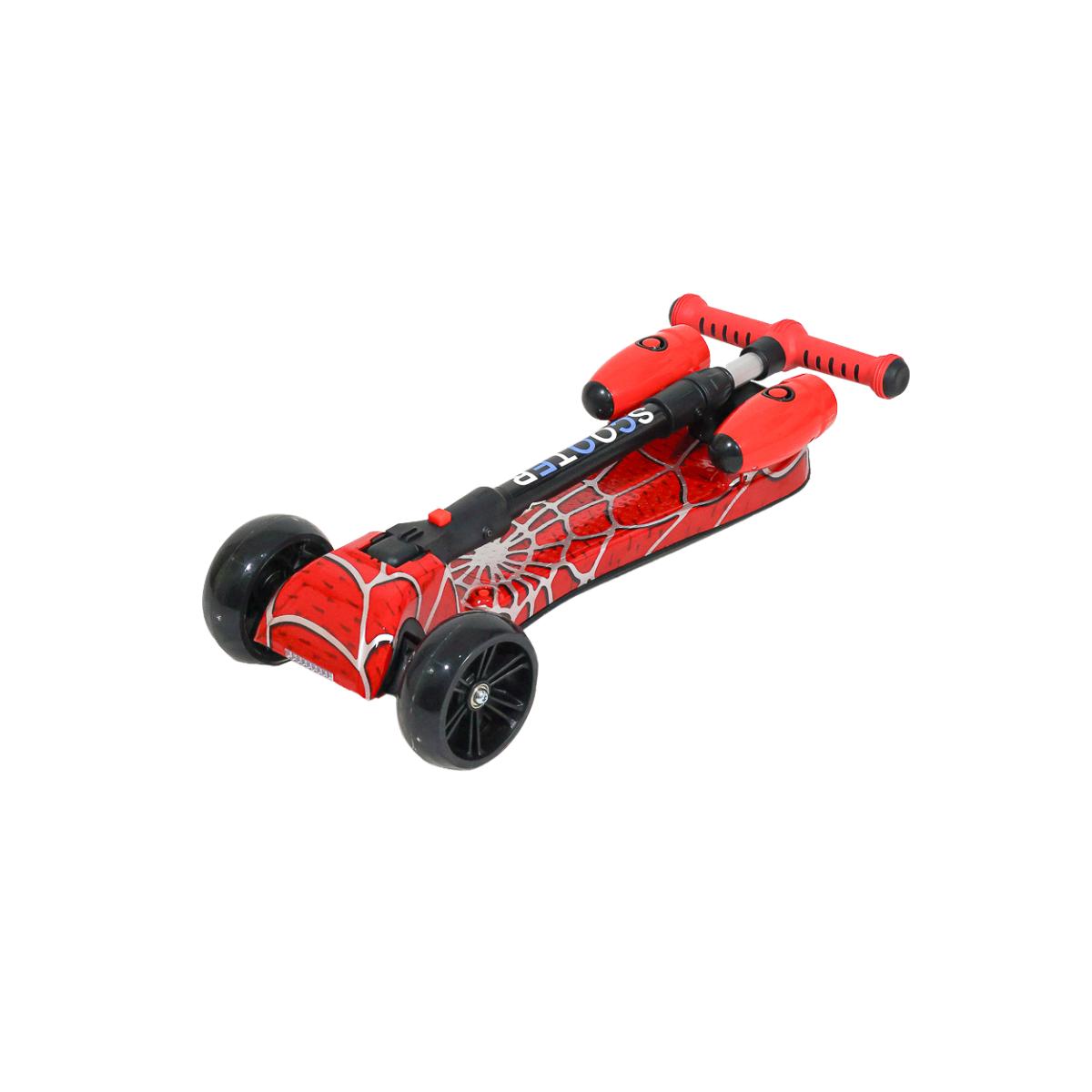 Scooter Patín Del Diablo Desmontable Con Difusor Efecto De Humo Música Y Bluetooth Color Rojo